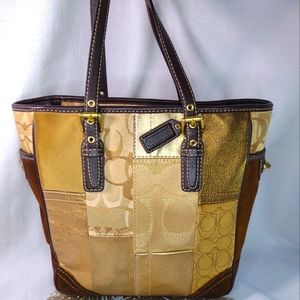 Golden Coach patchwork handbag.